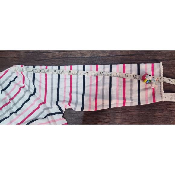 Talbots 3/4 Sleeve Multicolor Nautical Stripes Ball Trim T-shirt Medium - Picture 5 of 9